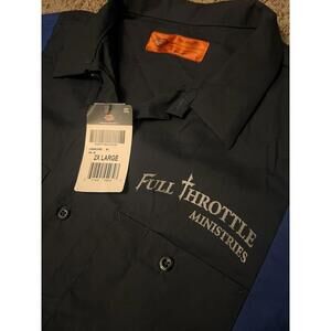 2020 15th Annual Blessing Full Throttle Ministries Dickies Button Up 2XL NWT